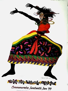 Charles Bibbs Ebony 5 Rythems In My Soul lithograph signed numbered 721/2000 - Picture 1 of 9