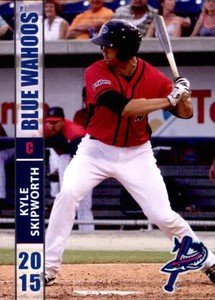 2015 Pensacola Blue Wahoos Grandstand #26 Kyle Skipworth Riverside California CA