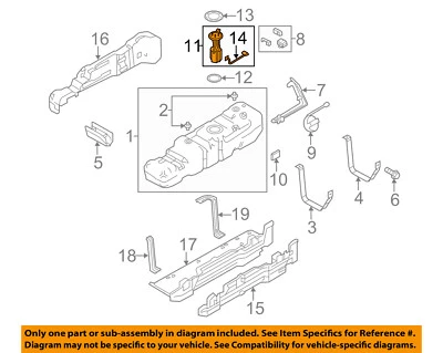 Bomba de combustible Ford OEM 11-16 F-250 Super Duty BC3Z9H307D Foto 1 de 2