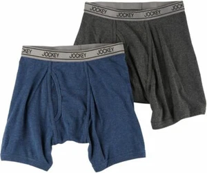 Jockey Little Boys 2-pk. Heather Grey/Navy Heather Boxer Briefs Size Small L2960 - Picture 1 of 1