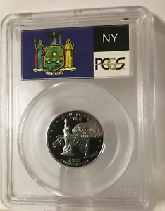 2001-S New York clad Proof State Quarter PCGS PR69DCAM FLAG Free Ship #5463 - Picture 1 of 2