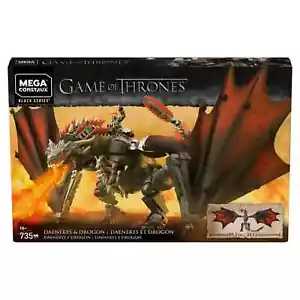 MEGA Game of Thrones Daenerys and Drogon, Building Toys (735 Pieces) - Picture 1 of 5