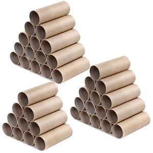 40 Pack Brown Toilet Paper Rolls Cardboard Tubes for DIY Crafts Classroom - Picture 1 of 8