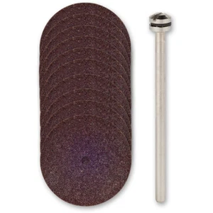 PROXXON Corundum Cutting Discs & Arbor - 22mm (Pkt 10) 28810 From RDGTools - Picture 1 of 4