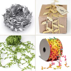 Künstliche grüne Rebenblätter Girlande Band Blume Stirnband Handwerk Heimmachen - Bild 1 von 23