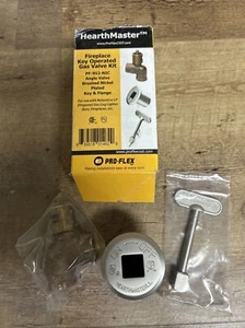1/2" Angle Gas Shut-Off Valve Key Kit for Fire Pit Fireplace Indoor Outdoor - Picture 1 of 5