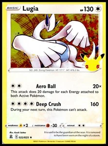 Pokemon Lugia Celebrations 022/025 HOLO - Picture 1 of 2