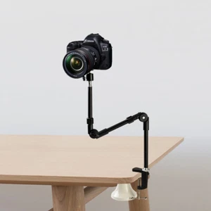 Flexible Adjustable Articulated Arm DSLR Camera Webcam Stand Table Desk Mount - Picture 1 of 21