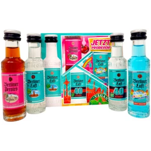 Berliner Luft Probier Set Pfeffi 15%-40% vol. 4x 0,02L Schnaps (249,88 EUR/l) - Bild 1 von 3