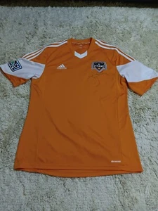 Adidas Houston Dynamo Jersey Mens Large Orange - Picture 1 of 5