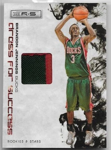 2009-10 PANINI ROOKIE & STARS BRANDON JENNINGS PATCH /50 DRESS FOR SUCCESS #9 - Picture 1 of 2