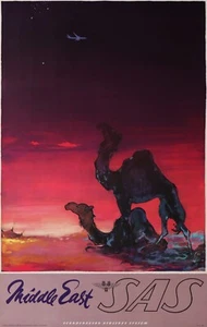 NIELSEN - MIDDLE EAST SCANDINAVIAN AIRLINES SYSTEM - CIRCA 1958 - Imagen 1 de 1