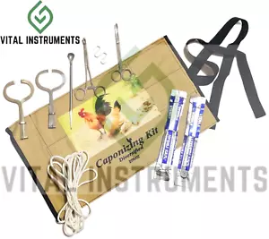 Kit Caponizante Hecho a Personalizado para Pájaro Capon Pollo Gallo Gallo Herramientas Avícolas - Imagen 1 de 2