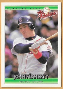 JOHN FLAHERTY BOSTON RED SOX #37 - DONRUSS THE NOOKIES CASI NUEVO - MONTADO 1992 - Imagen 1 de 2