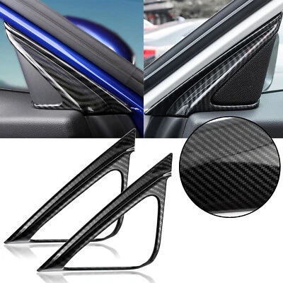Carbon Fiber Pattern Door Speaker A-Pillar Cover Trim For Honda Accord 2018-2022 Foto 1 de 4