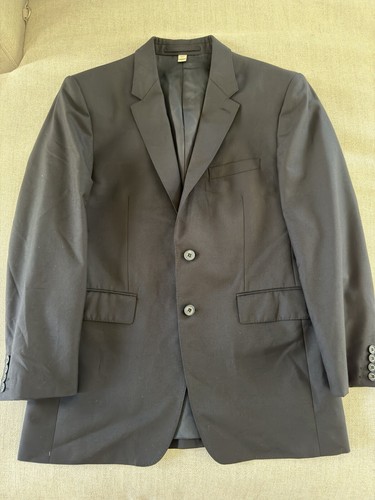 Giacca lana monopetto nera Burberry London Made in Italy taglia 40 S