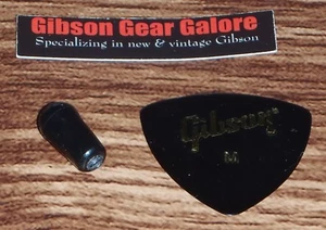 Gibson Les Paul M2 Toggle Cap Switch Tip Black Knob Guitar Parts SG HP Project T - Picture 1 of 3
