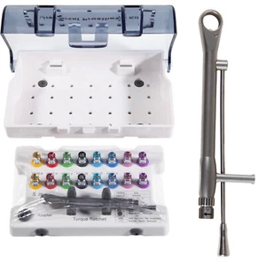 Kit de prótesis de implante dental universal 16 piezas destornillador removedor llave dinamométrica - Imagen 1 de 21