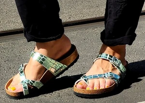 BIRKENSTOCK Mayari 1023906 Gator Gleam Mineral ancho normal - Imagen 1 de 6
