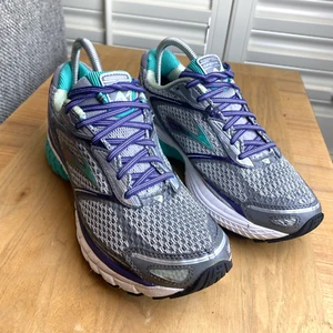 Brooks Ghost 7 Zapatos para Correr Tenis Gris Teal Púrpura Para Mujer Talla 10 Malla” - Imagen 1 de 13
