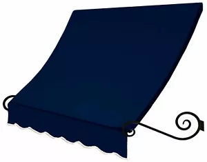 Awntech 4-Feet Charleston Window/Entry Awning, 44 by 36-Inch, Navy - Picture 1 of 4