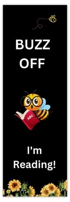 Buzz off I'm Reading Bee BOOKMARK*Cute*Funny*Ideal gift*Book Mark*Black*Xmas