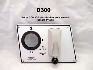 Hobart Mezclador D300 Interruptor ON/OFF Placa Grabada. 115-200-230 voltios monofásico - Imagen 1 de 5
