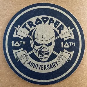 Iron Maiden Trooper 10th Anniversary Beermat Robinsons - Picture 1 of 2