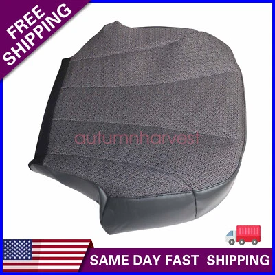 Cubierta de asiento de tela gris oscuro apta para Chevy Silverado WT 1999-2002 Foto 1 de 4