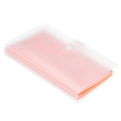 Negocios Tarjetas Soportes, 1 Paquete Plástico Portátil Tarjetas Carpeta, Rosa - Imagen 1 de 4