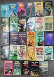 Lot 57 vintage Agatha Christie mystery pb books Dell Pocket Poirot Marple - Picture 1 of 9
