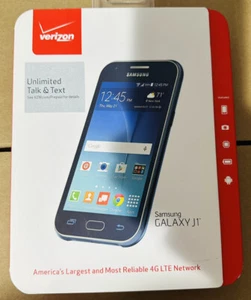 New Verizon Wireless Prepaid Samsung Galaxy J1 4G LTE 8GB Memory Cell Phone - Afbeelding 1 van 1