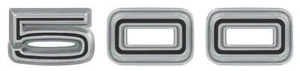 1967 Dodge Coronet 500 Viertelpanel Emblem - Schwarz - Bild 1 von 2