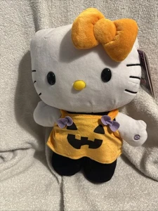 Hello Kitty by Sanrio Halloween Side Stepper Pumpkin Spooky Melody Plush 13" - Picture 1 of 4