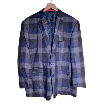 TALLIA Hombre Lino Abrigo Deportivo Ropa de Trabajo 46R Foto 1 de 4