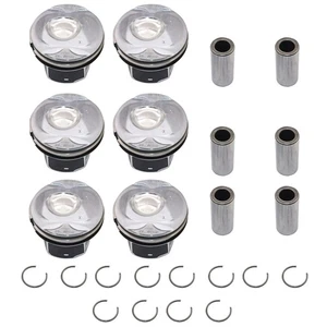 6PCS/Set New Supercharged Piston With Rings For Jaguar Land Rover 3.0L V6 - Picture 1 of 11