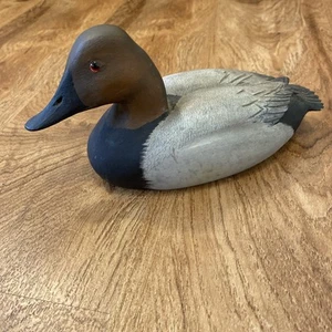 Vintage Canvasback Wooden Duck Signed Jim Parsons VA Beach Nov. ‘78 8 Inches - Picture 1 of 15