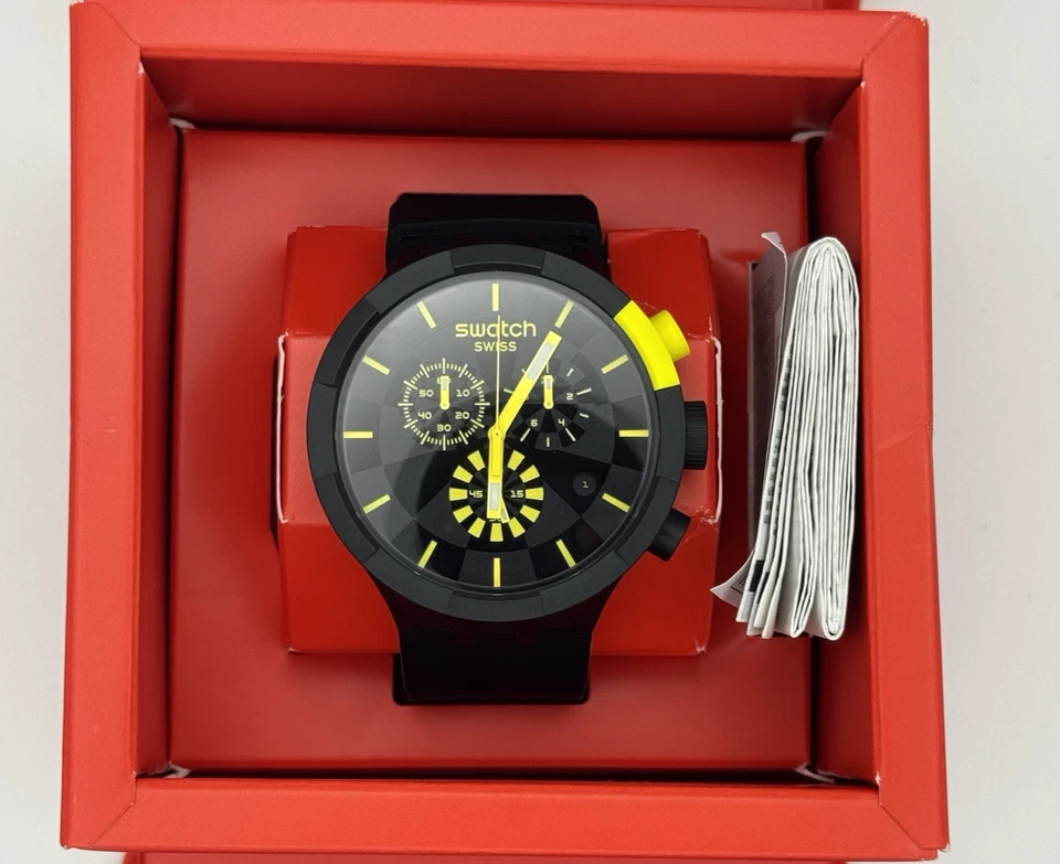 Swatch Watches Swatch Swatch Big Bold Chrono SB02B403 Black