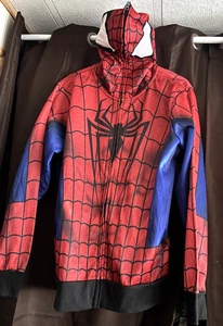 Marvel Spiderman Full Zipped Mask Hoodie Men's XL (46-48) Full Zip-Up NEW - Picture 1 of 4