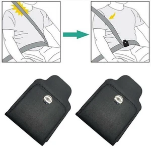Car Seat Belt Adjuster Safety Stopper Buckle Shoulder Neck Strap Positioner Clip - Picture 1 of 15