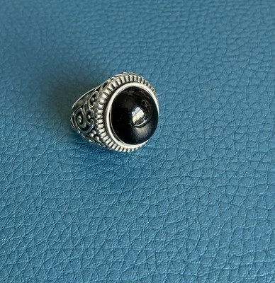 Gemporia Statement Onyx & Pewter Ring Size M - Image 1 of 4