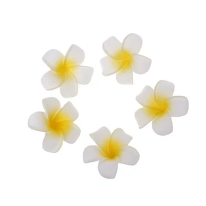 5pcs Plumeria Hawaiian Foam Frangipani Flower Wedding Party Decoration Hairpin - Picture 1 of 9