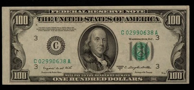 FR 2160-C $100 1950 C Federal Reserve Note US - XF++/AU - SKU-CA1555 - Image 1 of 2