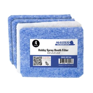 Master Airbrush Hobby Airbrush Spray Booth Filter Set, Fits Master B100 - Picture 1 of 5