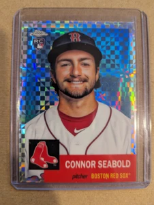 2022 Topps cromo platino aniversario X-Fractors #330 Connor Seabold - casi nuevo - Imagen 1 de 1