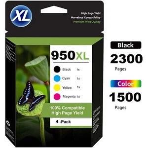 4x DRUCKER PATRONEN für HP 950XL 951XL Officejet Pro 8100 8610 8620 8600 8630 - Bild 1 von 6