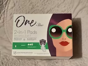 One by Poise Feminine Pads with Wings (2-in-1 Period & Bladder Leakage Pad... - Picture 1 of 4