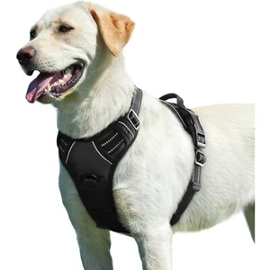 Hundegeschirr Grosse Hunde, Anti Zug Hundegeschirr mit Reflexstreifen und Kon... - Bild 1 von 11