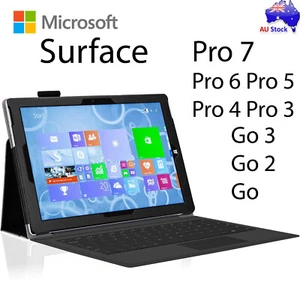 Premium Leather Case Cover Protector for Microsoft Surface Pro 7 7+ 6 5 4 Go 4 - Picture 1 of 4