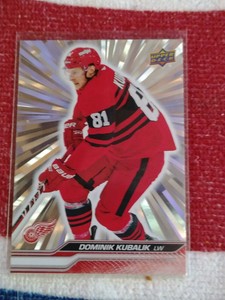 2023-24 UPPER DECK SERIE 1 SILVER OUTBURST #61 DOMINIK KUBALIK DETROIT